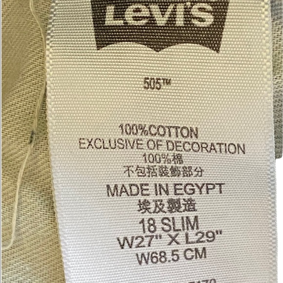 Levi Strauss 505 jeans Size 18 Slim 27”x29” Medium Wash - Picture 9 of 10